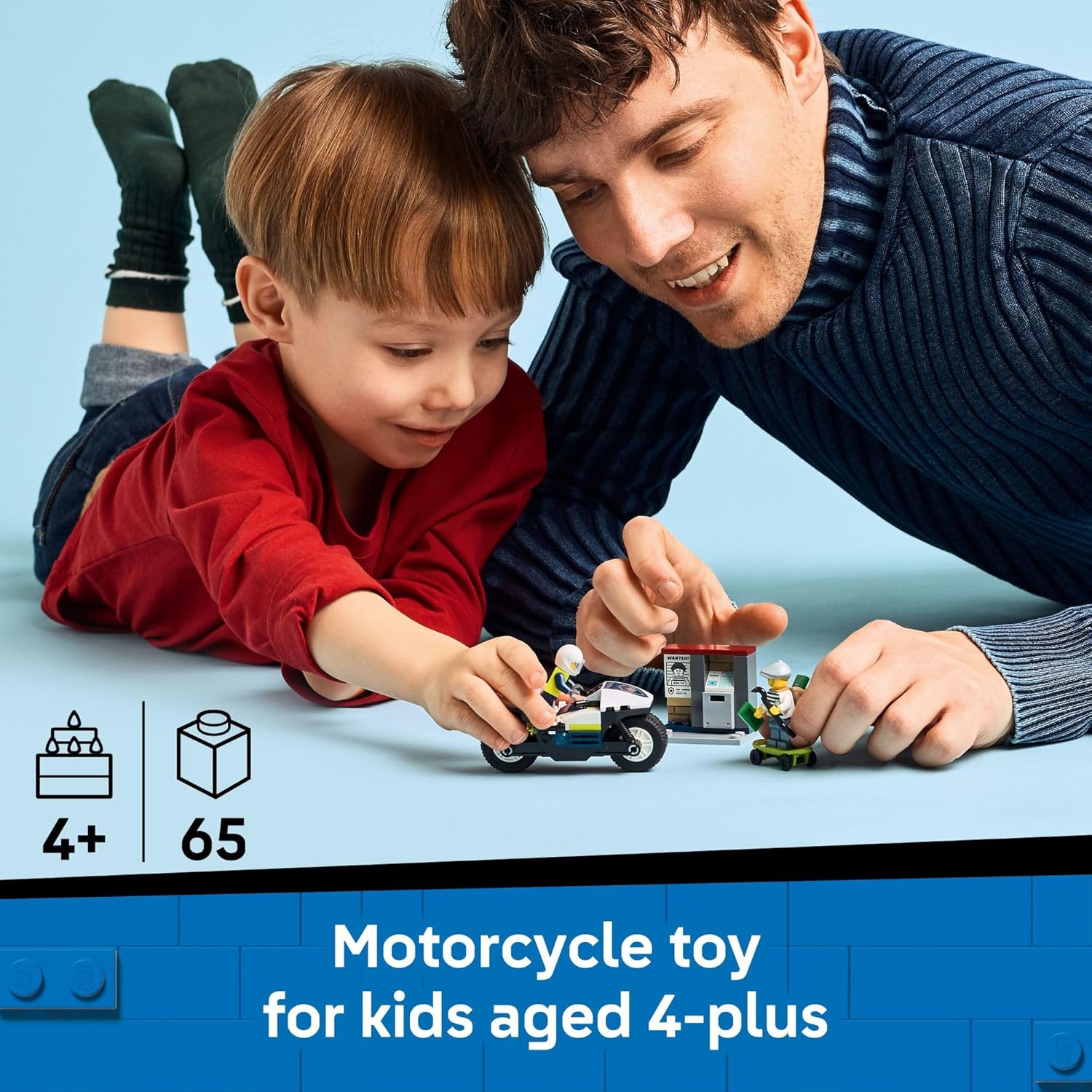 LEGO City Police Motorcycle Chase Building