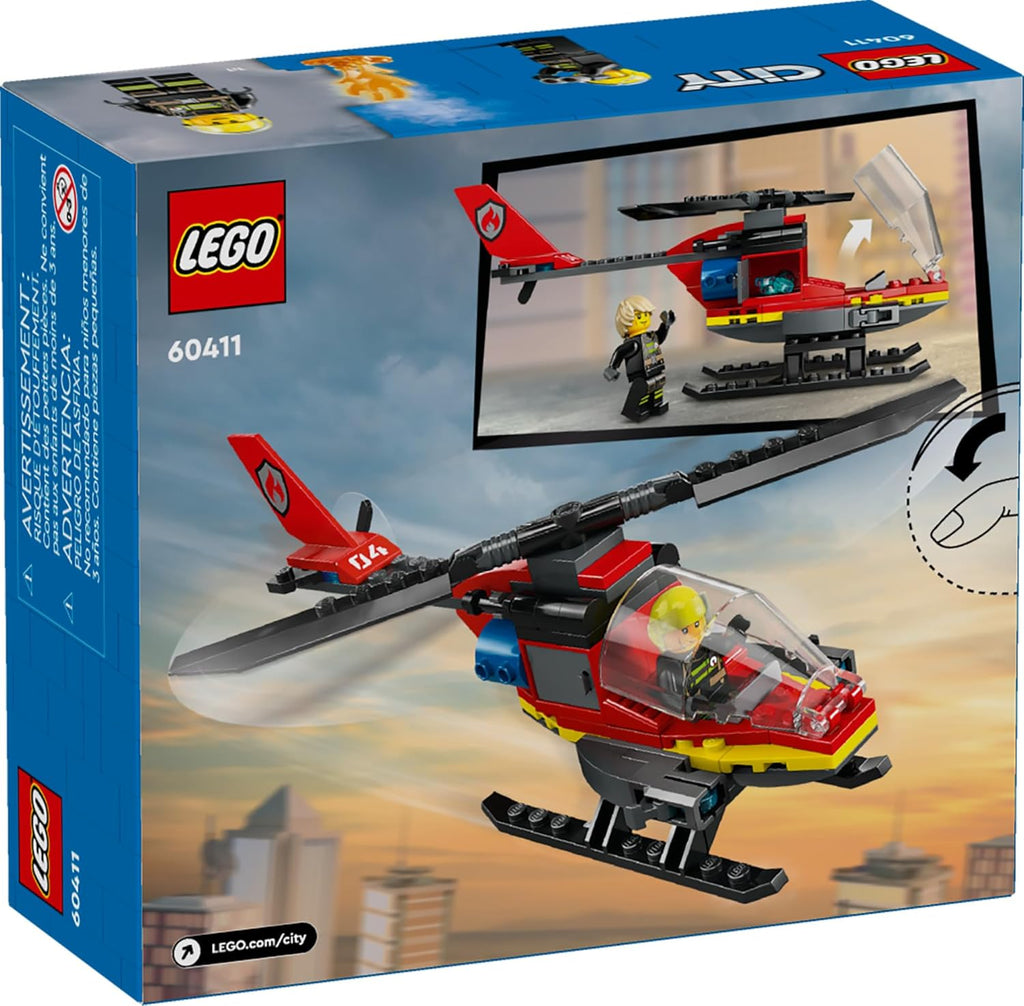 LEGO City Fire Rescue Helicopter Building